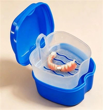 Kontenitur tal-Ivvjaġġar għad-dentaturi